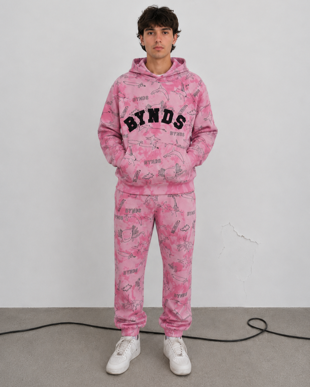 INTO THE PINK CLOUDS HOODIE, TIE DYE