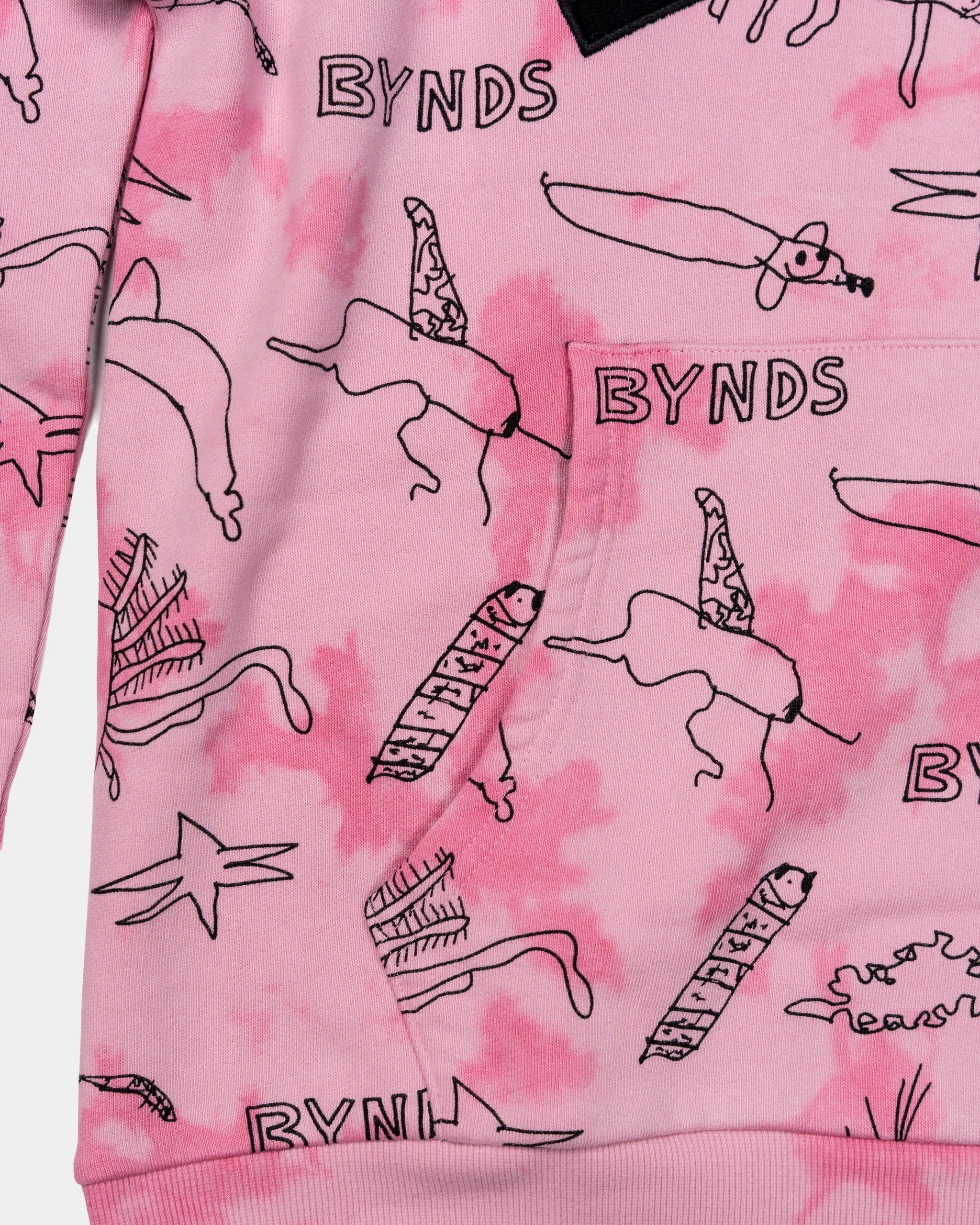 BYNDS · into-the-pink-clouds-hoodie-tie-dye · detail