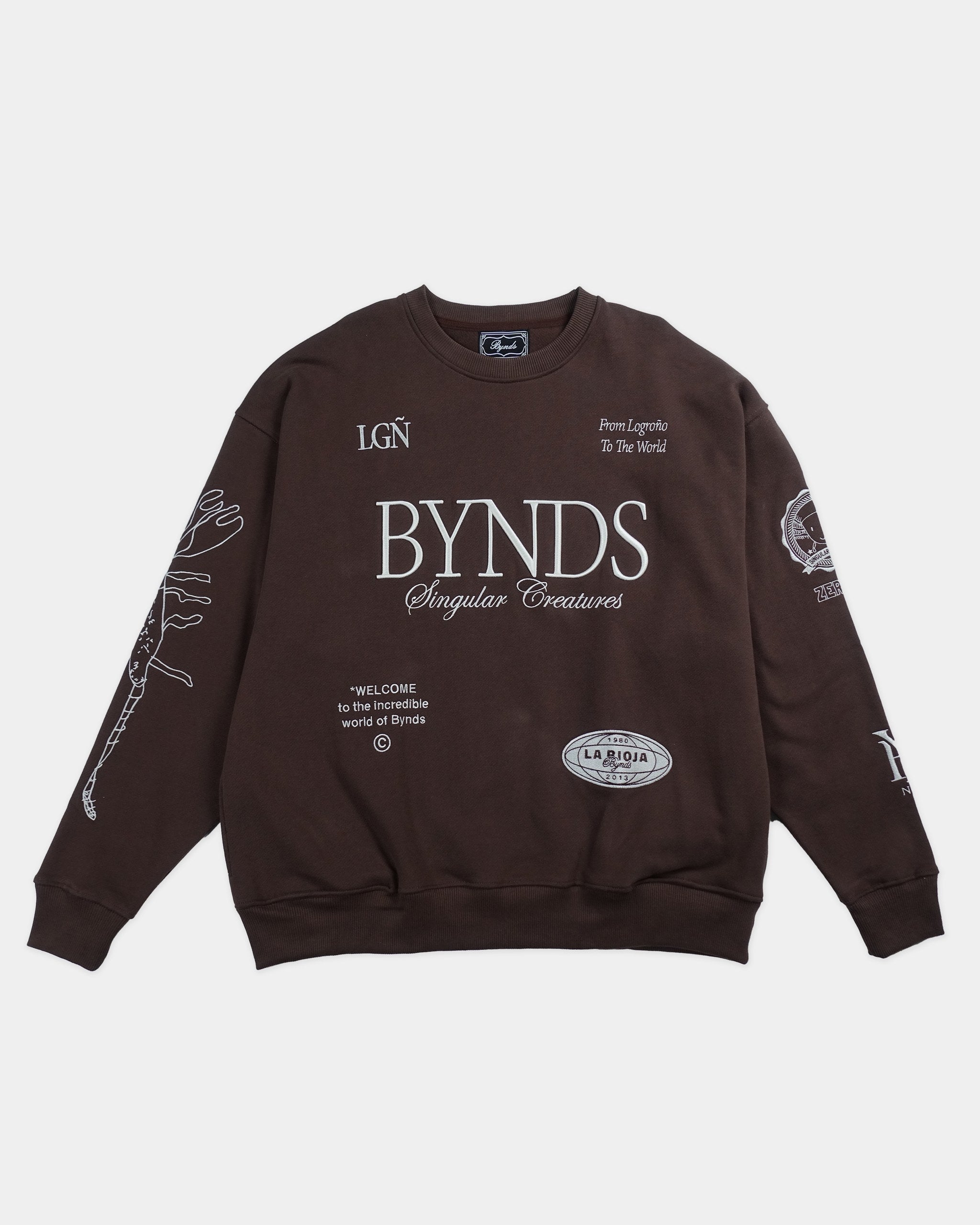 BYNDS · rioja-chocolate-sweatshirt · front