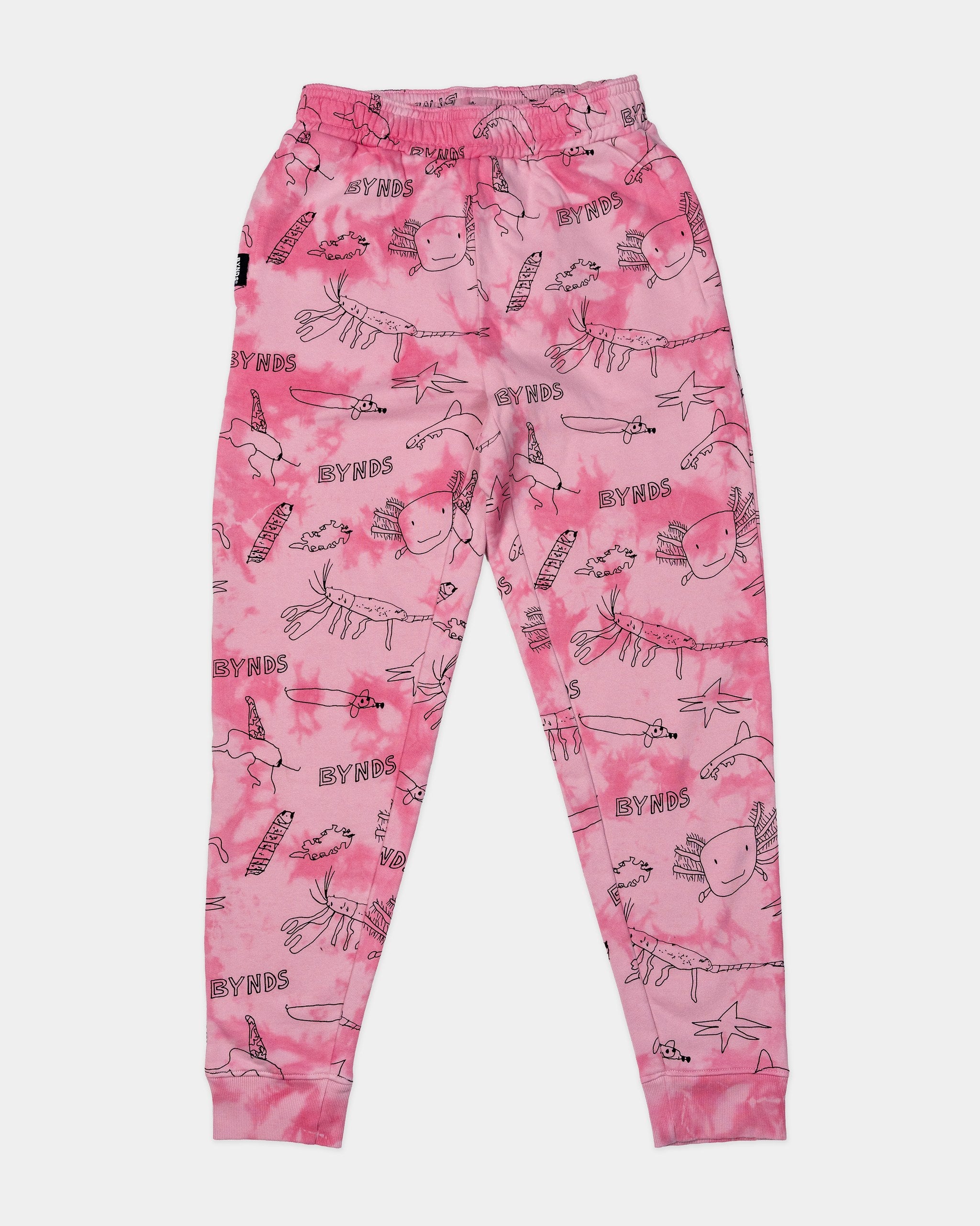 BYNDS · into-the-pink-clouds-sweatpants-tie-dye · front