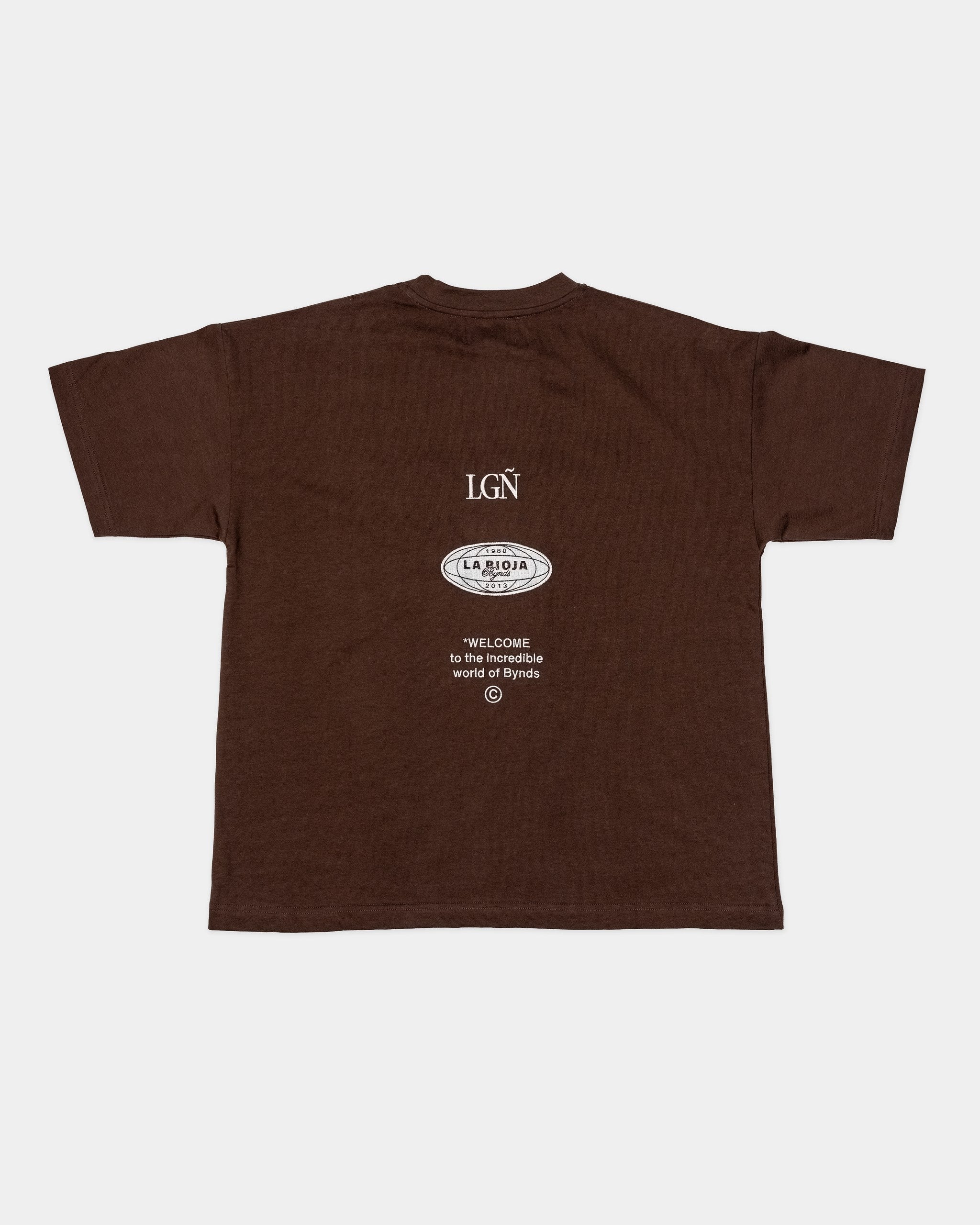 BYNDS · bynds-chocolate-tshirt · back
