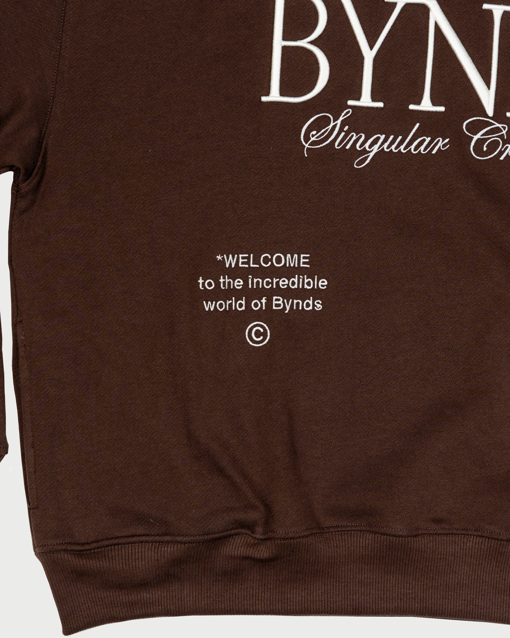 BYNDS · rioja-chocolate-sweatshirt · detail